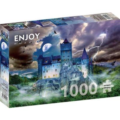 Bild av Draculas slott i månsken, 1000 bitar