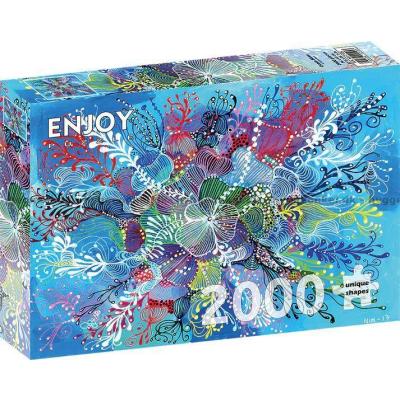 Bild av Blå vågspel, 2000 bitar