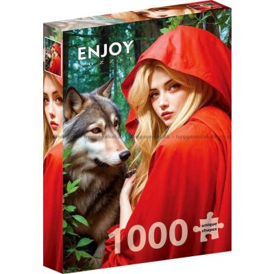 Bild av Rödluvan i skogens djup, 1000 bitar