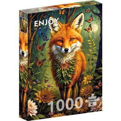 Bild av Gyllene ögon i skogen, 1000 bitar
