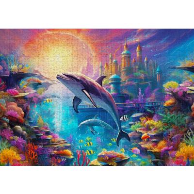 Bild av Atlantis - delfinernas rike, 1000 bitar