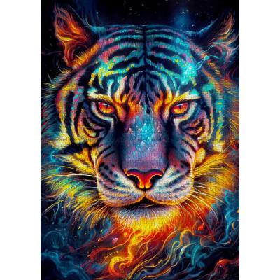 Bild av Tigerns blick i natten, 1000 bitar