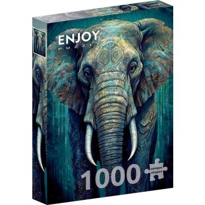 Bild av Elefantens blå magi, 1000 bitar