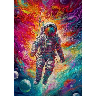 Bild av Astronautens fantastiska resa, 1000 bitar