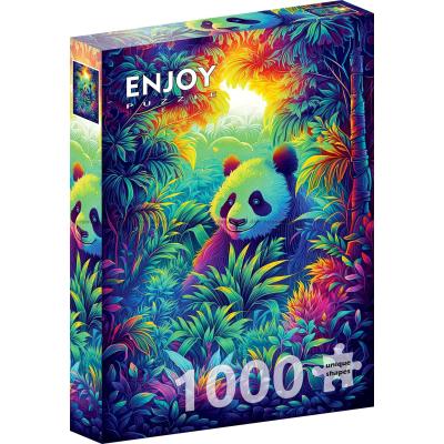 Bild av Solstrålar och panda, 1000 bitar