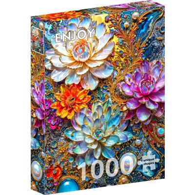 Glittrande näckrosor, 1000 bitar