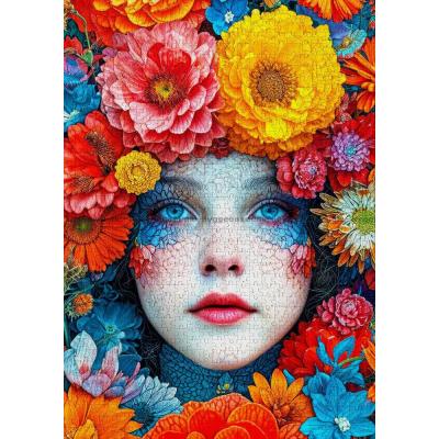 Bild av Blomsterflickans blick, 1000 bitar