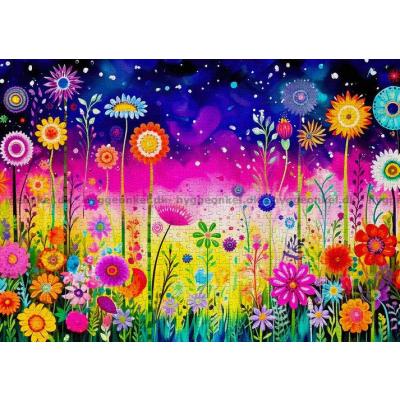 Bild av Nattens blomsteräng, 1000 bitar