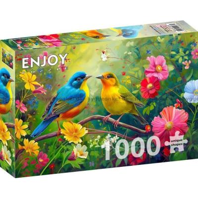 Bild av Blomstrande fågelsång, 1000 bitar