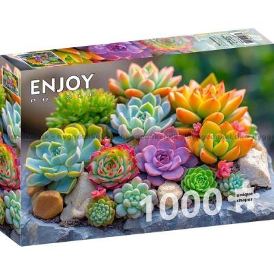 Bild av Blomstrande stenparti, 1000 bitar