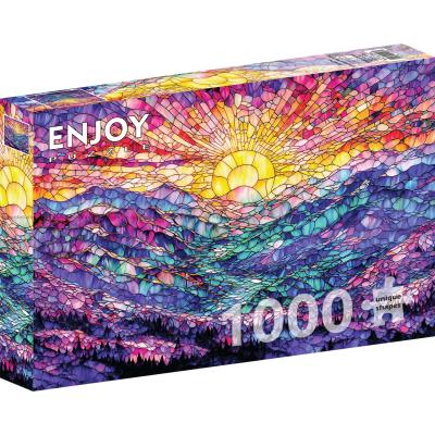 Gryningens glödande landskap, 1000 bitar