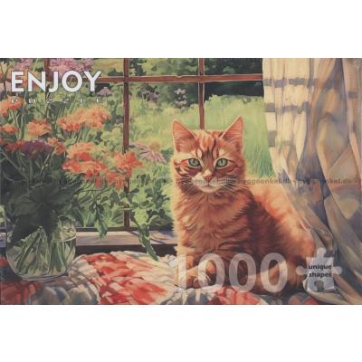 Bild av Katten i fönsterkarmen, 1000 bitar