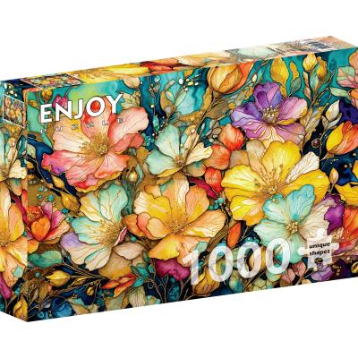 Blomsterdröm i akvarell, 1000 bitar