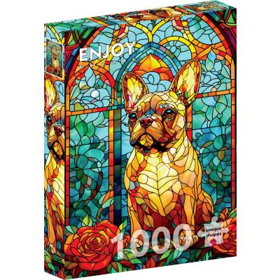 Fransk bulldogg i mosaik, 1000 bitar