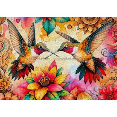 Bild av Kolibrins paradis, 1000 bitar