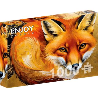 Röd päls och blickar, 1000 bitar