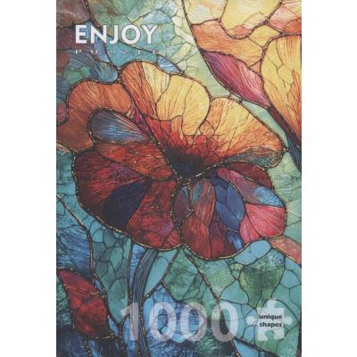 Bild av Blomstermosaik i solljuset, 1000 bitar