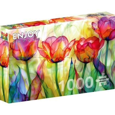 Färgglada blomblad, 1000 bitar