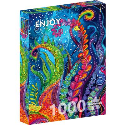Levande spiraler dansar, 1000 bitar