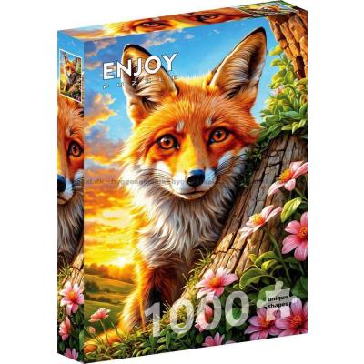 Bild av Den nyfikna räven, 1000 bitar
