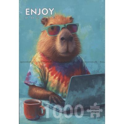 Kapybaras hemmakontor, 1000 bitar