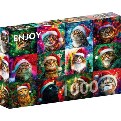 Julkatter med tomteluvor, 1000 bitar