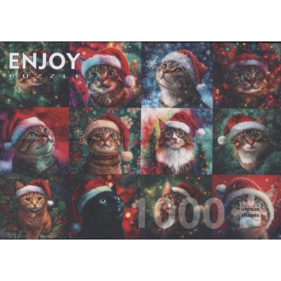 Julkatter med tomteluvor, 1000 bitar
