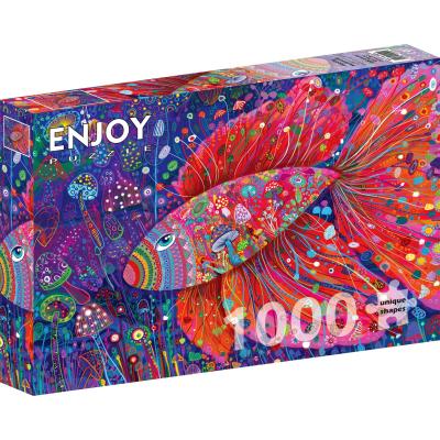 Fisken bland svampar, 1000 bitar
