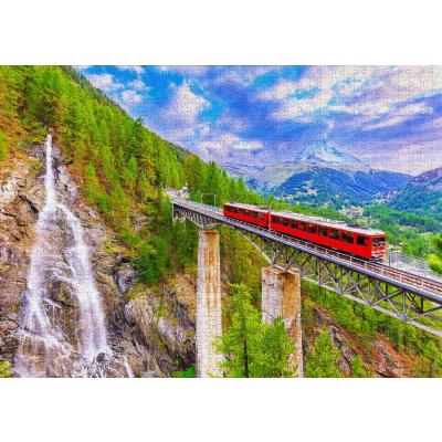 Bild av Schweiz: Gornergratbahn, 1000 bitar