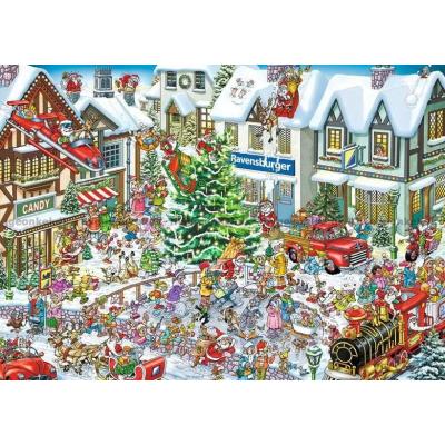 Bild av Julrusch på torget, 1000 bitar