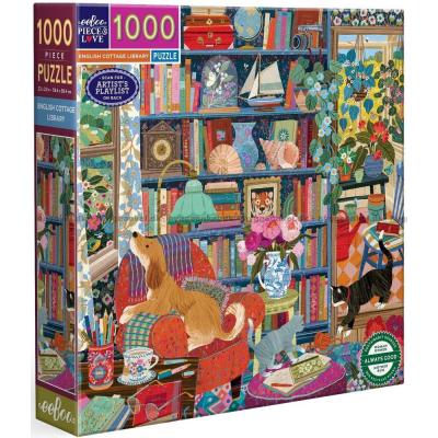 Bild av Ball: Djuren i biblioteket, 1000 bitar