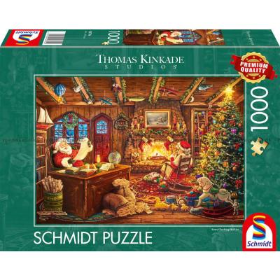 Kinkade: Tomtens förberedelser, 1000 bitar