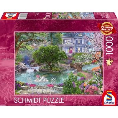 Te i blomsterträdgården, 1000 bitar
