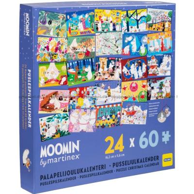 Julkalender: Mumintrollens värld, 24x60 bitar
