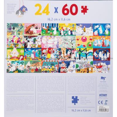 Bild av Julkalender: Mumintrollens värld, 24x60 bitar