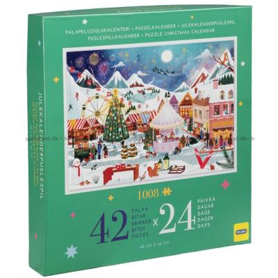 Bild av Julkalender: Den mysiga julmarknaden, 24x42 bitar