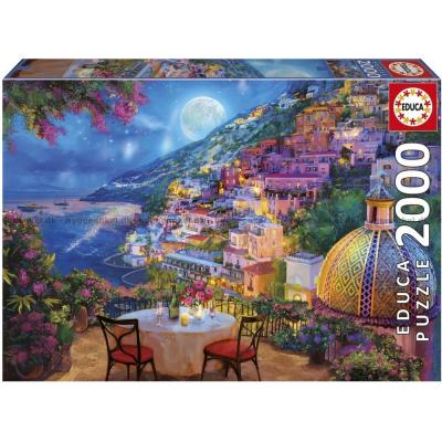 Bild av Romantisk kväll i Positano, 2000 bitar