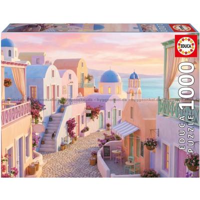 Bild av Kvällsljus över Santorini, 1000 bitar