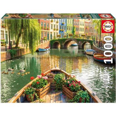 Bild av Amsterdam: Kanalbåten, 1000 bitar
