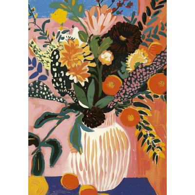 Bild av Vasen med vilda blommor, 500 bitar
