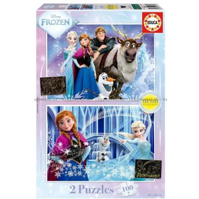 Disney: Frost - Lyser i mörkret, 2x100 bitar