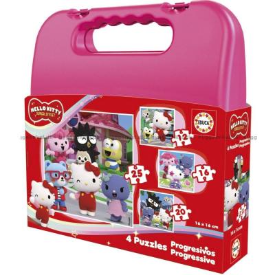 Bild av Hello Kitty, 4 i 1 - Resväska, 12 bitar