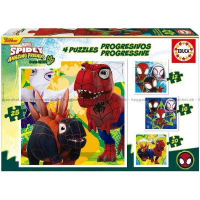 Bild av Marvel: Spidey och hans fantastiska vänner - Dino Webs, 4 i 1, 12 bitar