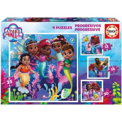 Bild av Disney prinsessor: Ariel, 4 i 1, 12 bitar