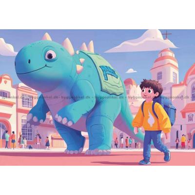 Bild av Den söta blå dinosaurien, 4 i 1, 20 bitar