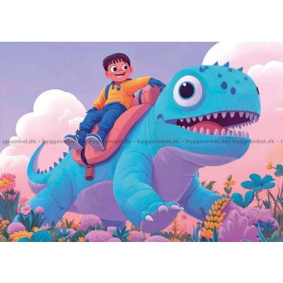 Bild av Den söta blå dinosaurien, 4 i 1, 20 bitar