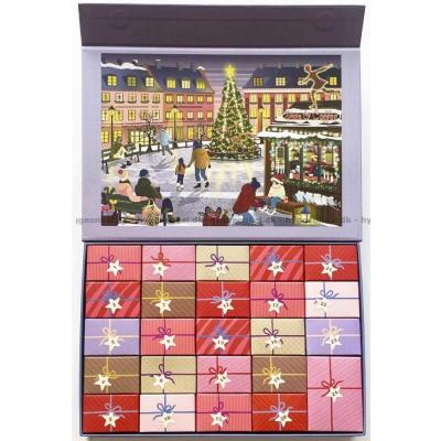 Bild av Julkalender: Jul på skridskobanan, 24x42 bitar