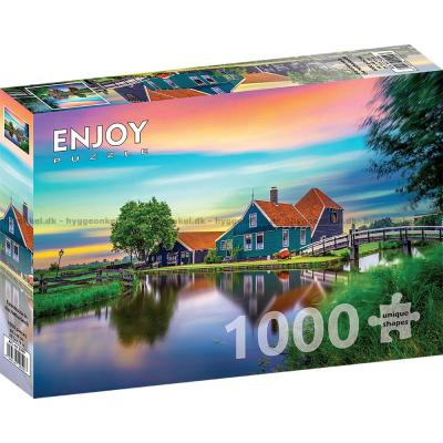 Bild av Holland: Gryning vid bondgården, 1000 bitar