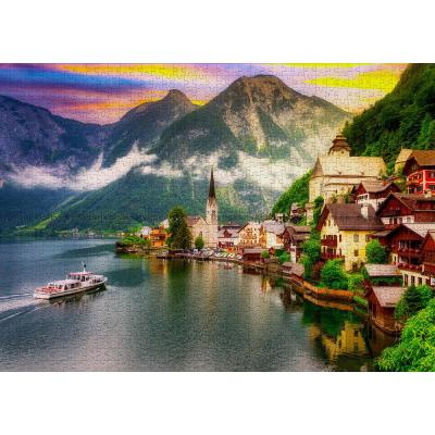 Bild av Hallstatt: Alpidyll vid sjön, 1000 bitar