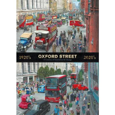 Bild av Oxford Street förr och nu, 1000 bitar